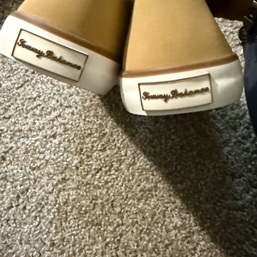 Tommy Bahama Tan Slip-On Shoes - Picture 2 of 7